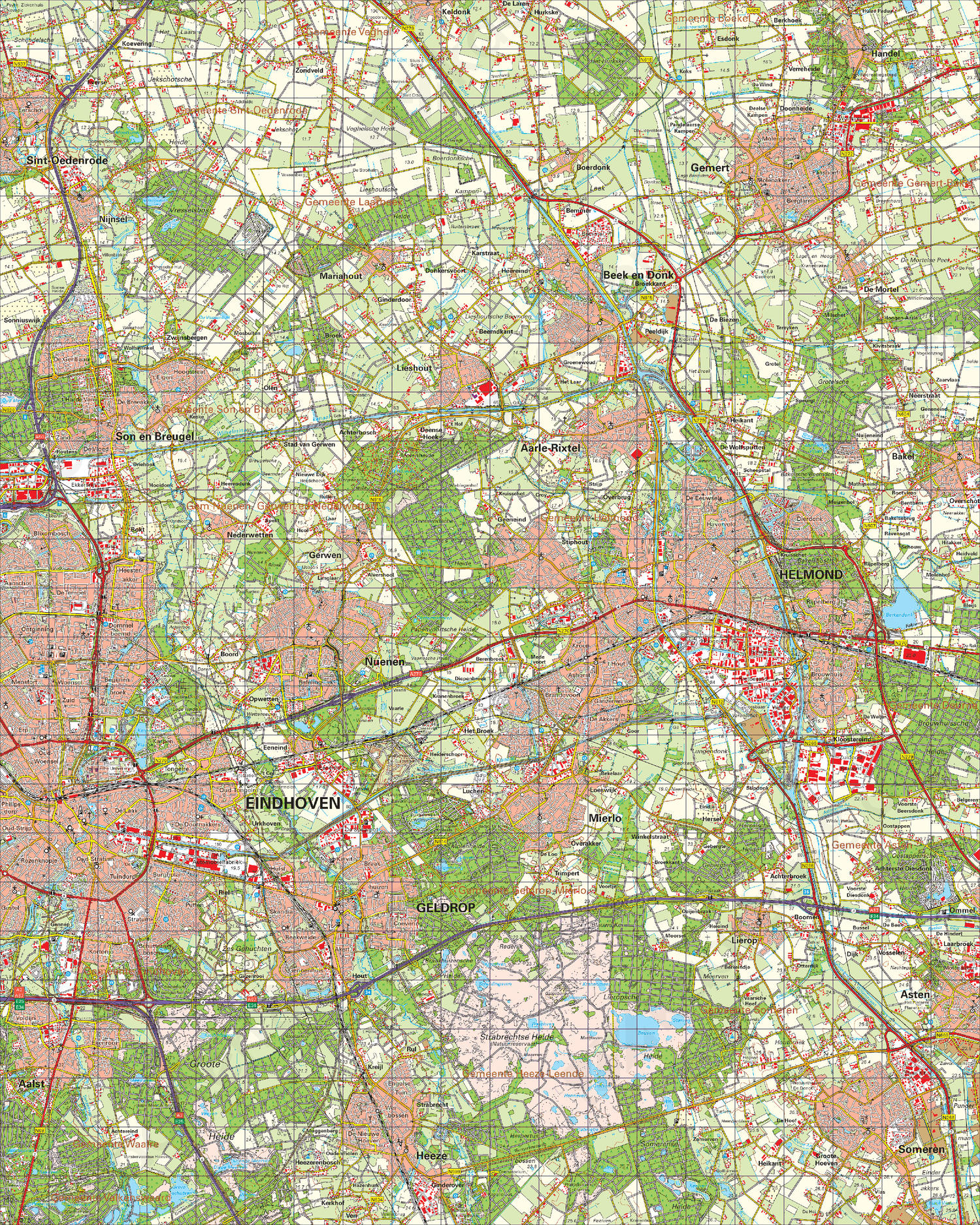 Digitale Topografische Kaart 51 Oost Eindhoven