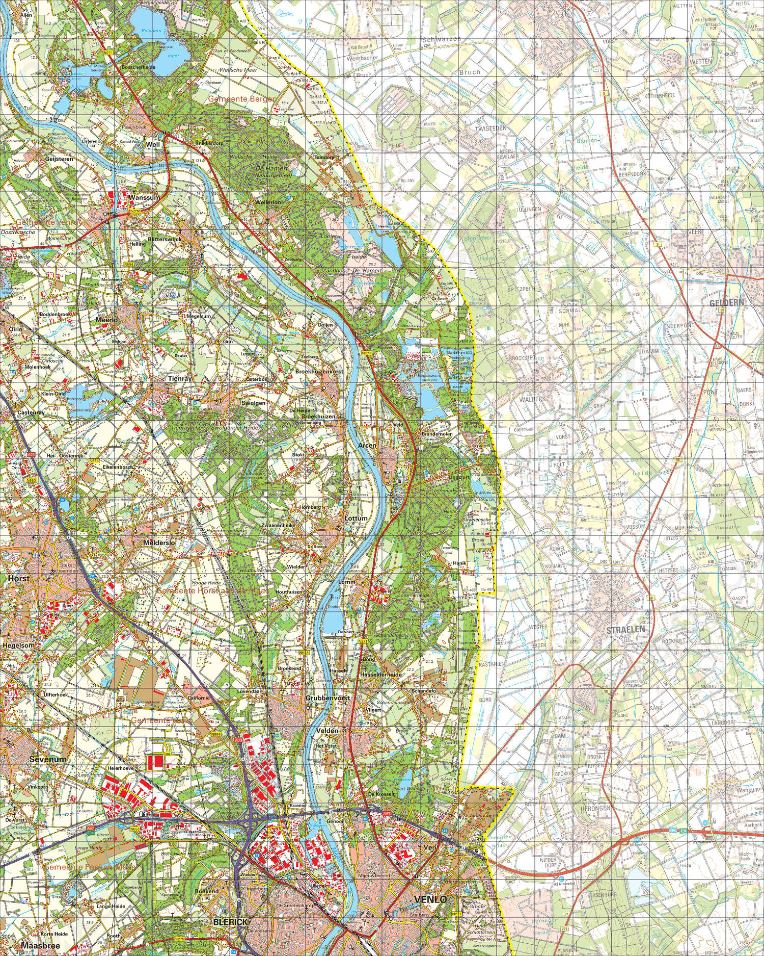 Topografische Kaart 52 Oost Venlo