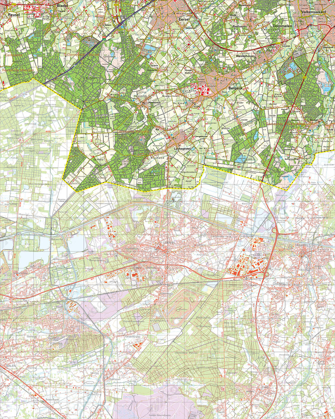 Digitale Topografische Kaart 57 West Valkenswaard