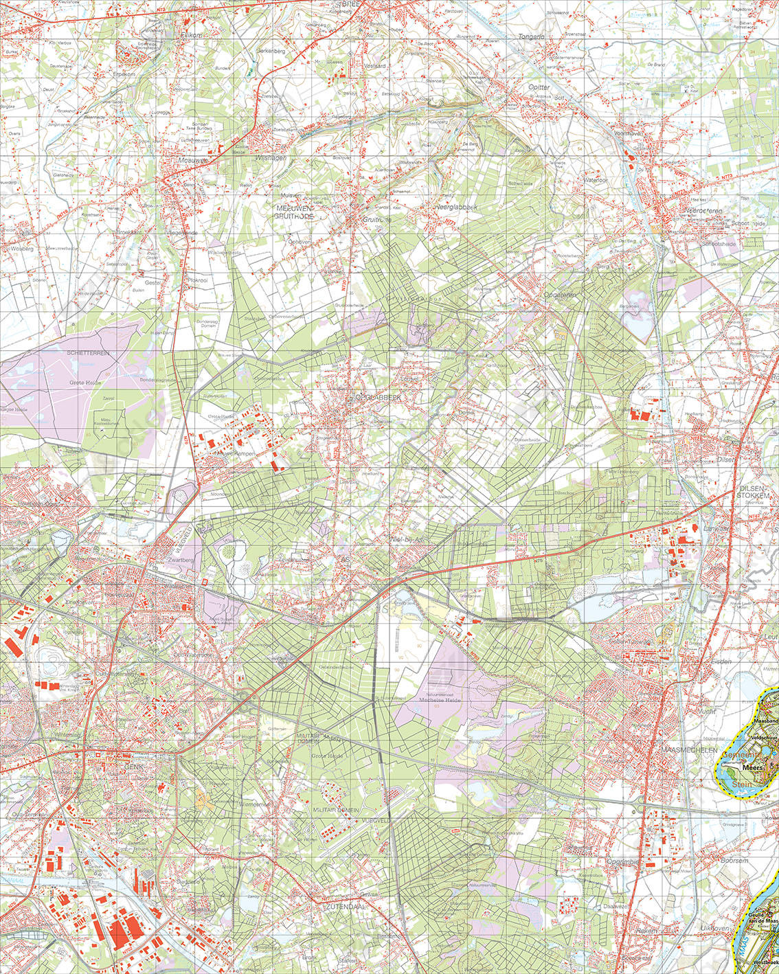 Digitale Topografische Kaart 59 Oost Meers