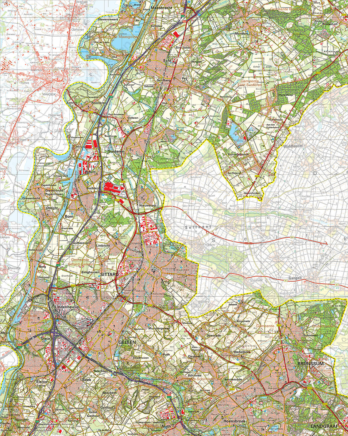 Digitale Topografische Kaart 60 West Sittard