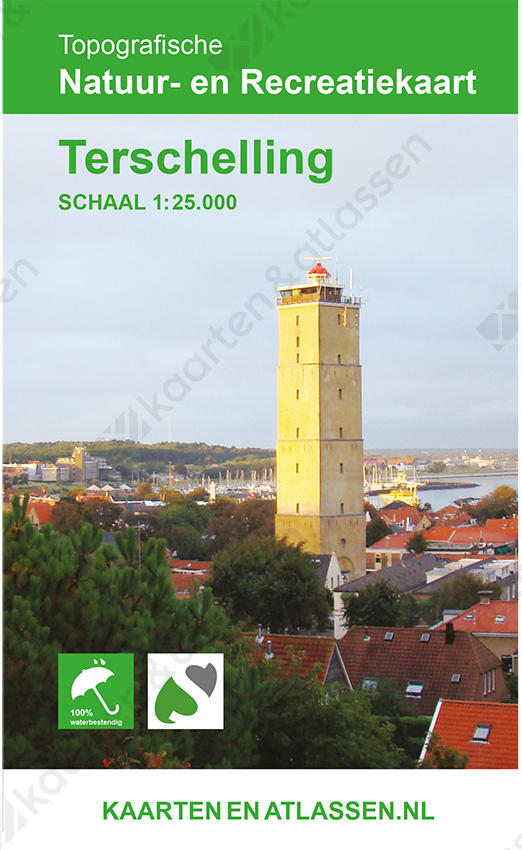 Topografische kaart Terschelling Topografische kaart Terschelling