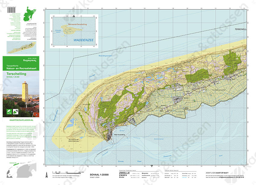 Topografische kaart Terschelling