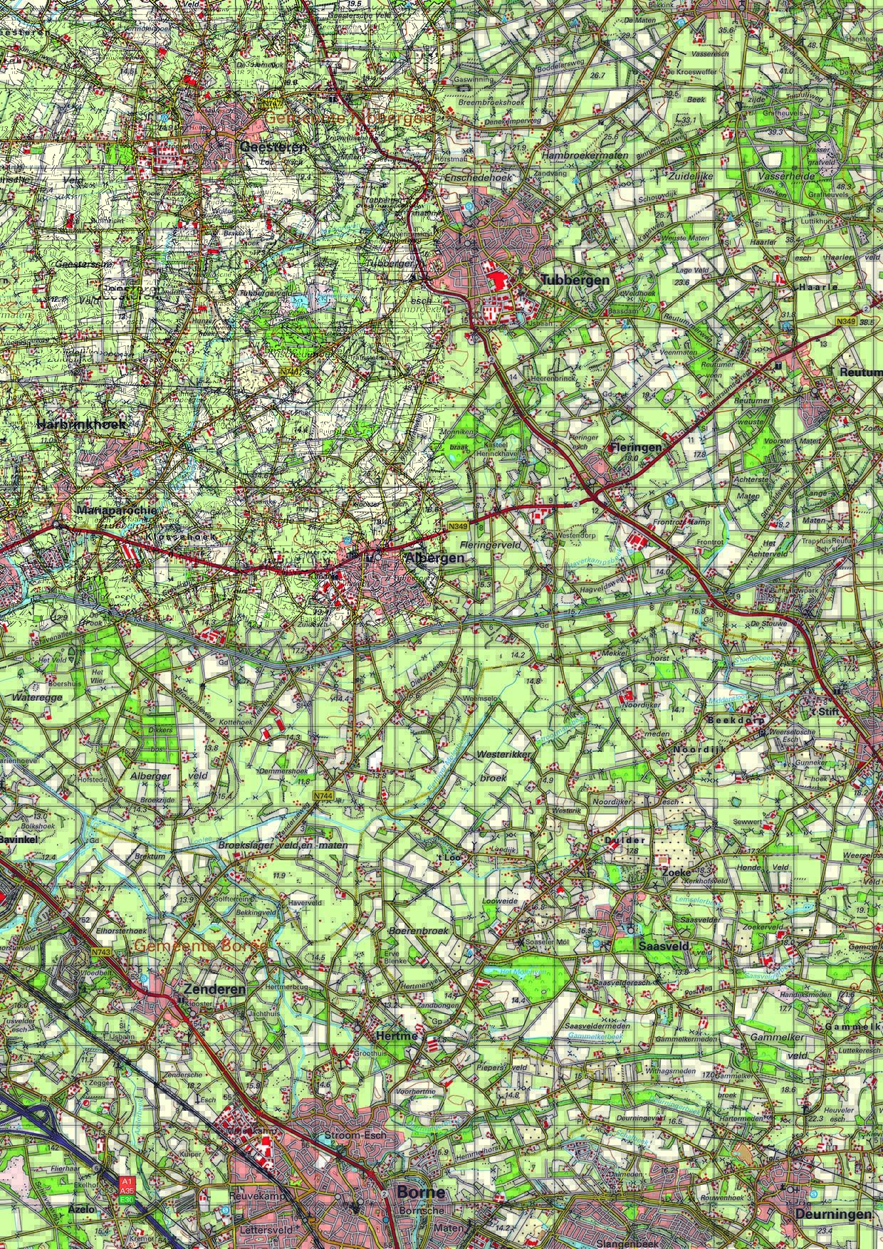 Twente regiokaart
