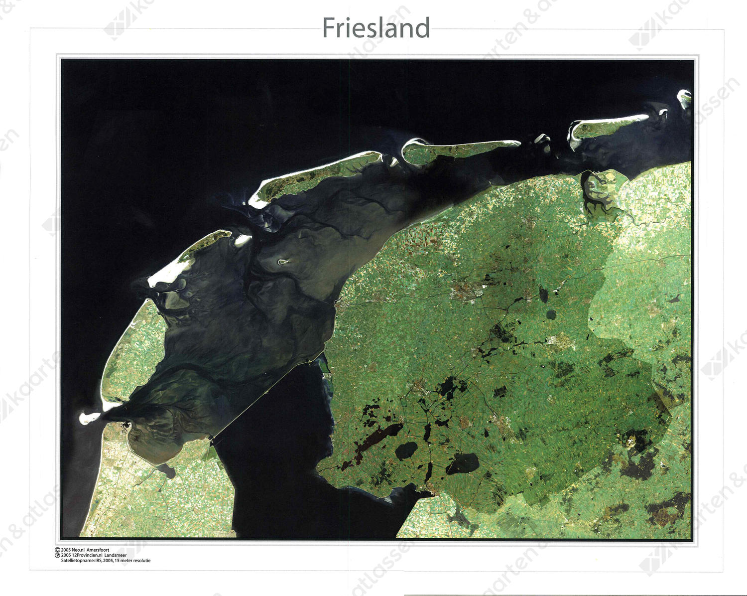 Satellietkaart Friesland