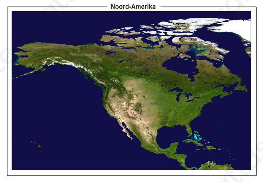 Satellietbeeld Noord-Amerika Digitaal Satellietbeeld Noord-Amerika 1333