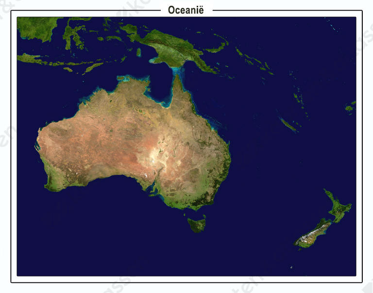 Satellietbeeld Oceanïe Digitaal Satellietbeeld Oceanïe 1334
