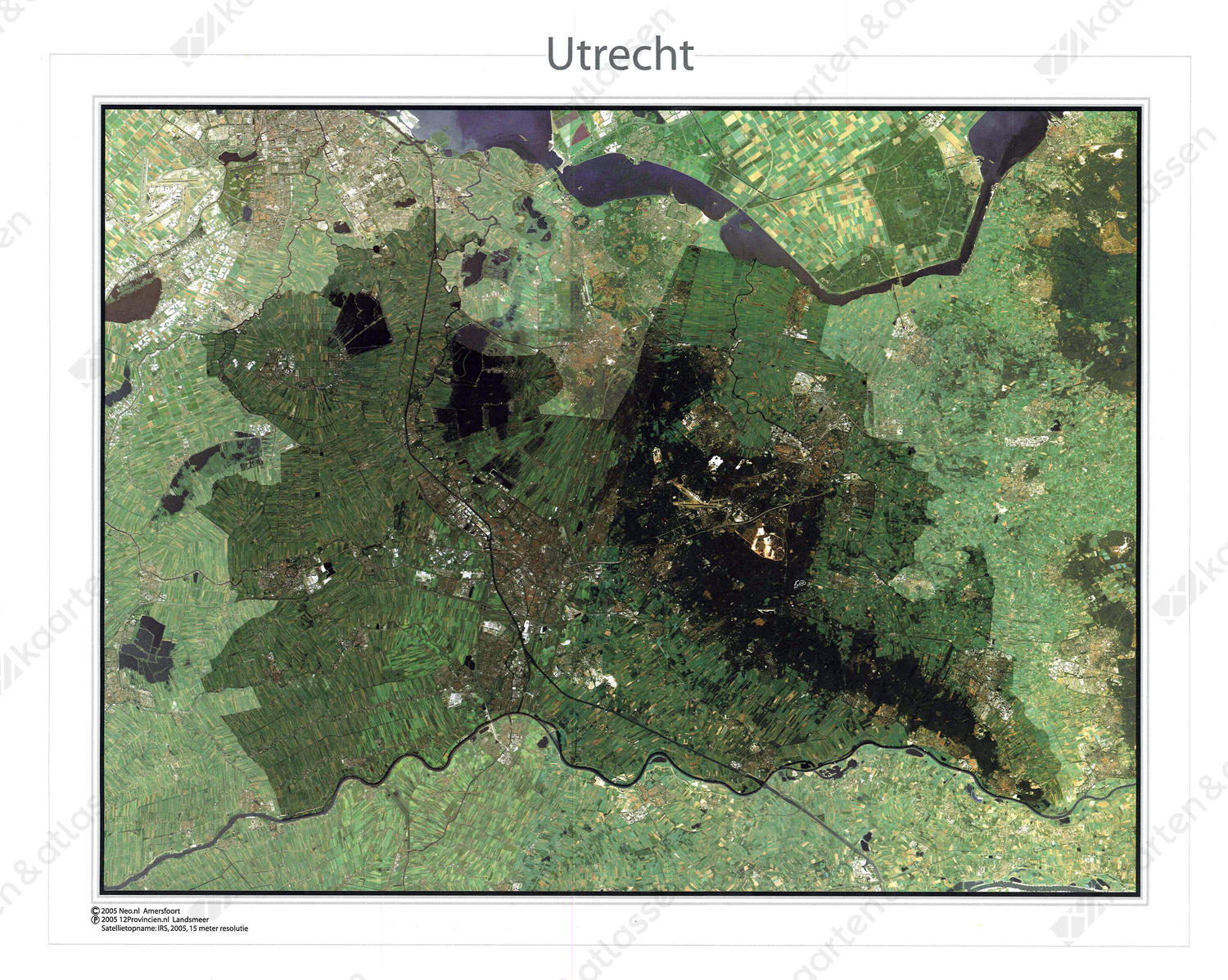 Satellietkaart Utrecht