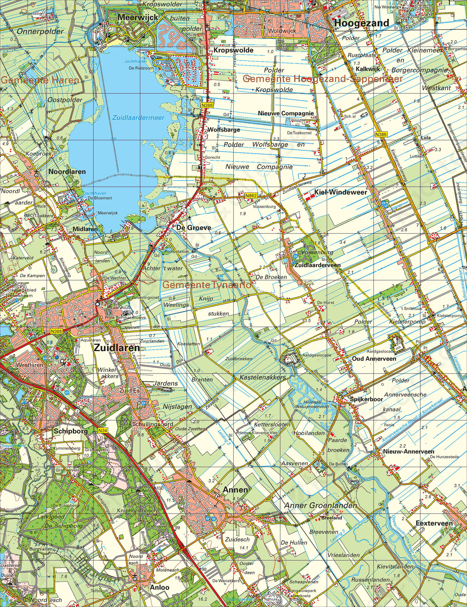 Topografische Atlas van Noord Nederland 1 50 000 Kaarten en Atlassen nl