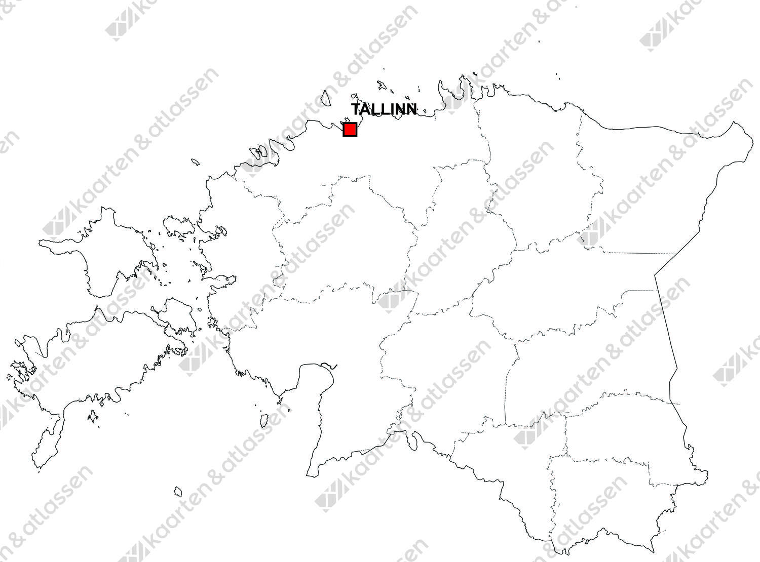 Gratis digitale kaart Estland