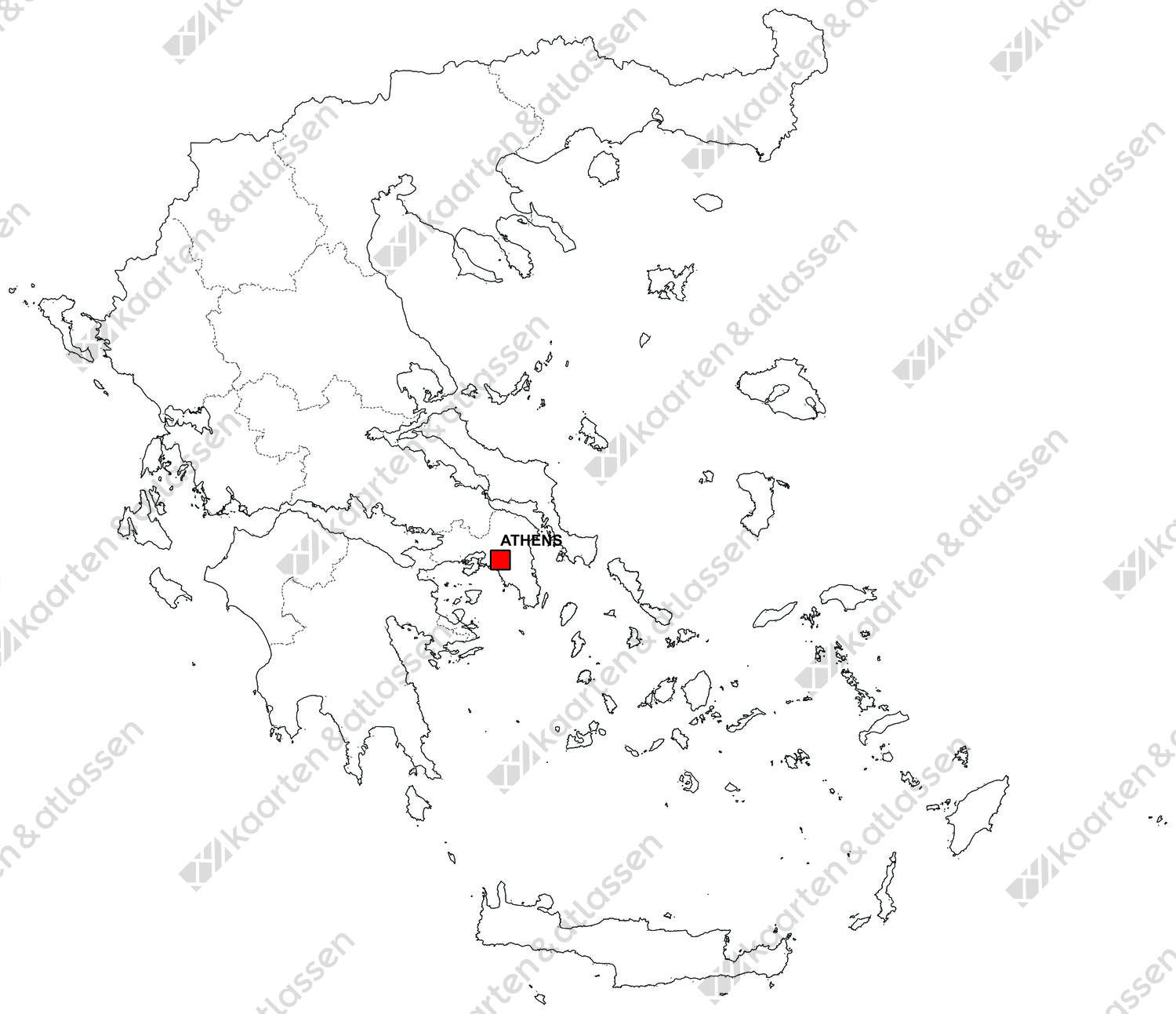 Gratis digitale kaart Griekenland Gratis digitale kaart Griekenland