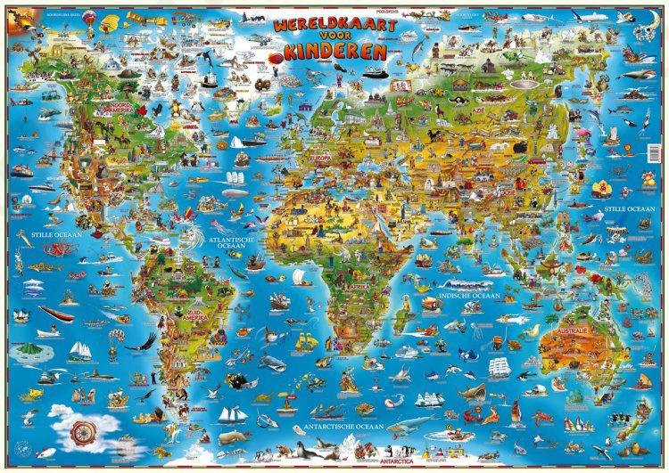 Kinderwereldkaart Kinderwereldkaart