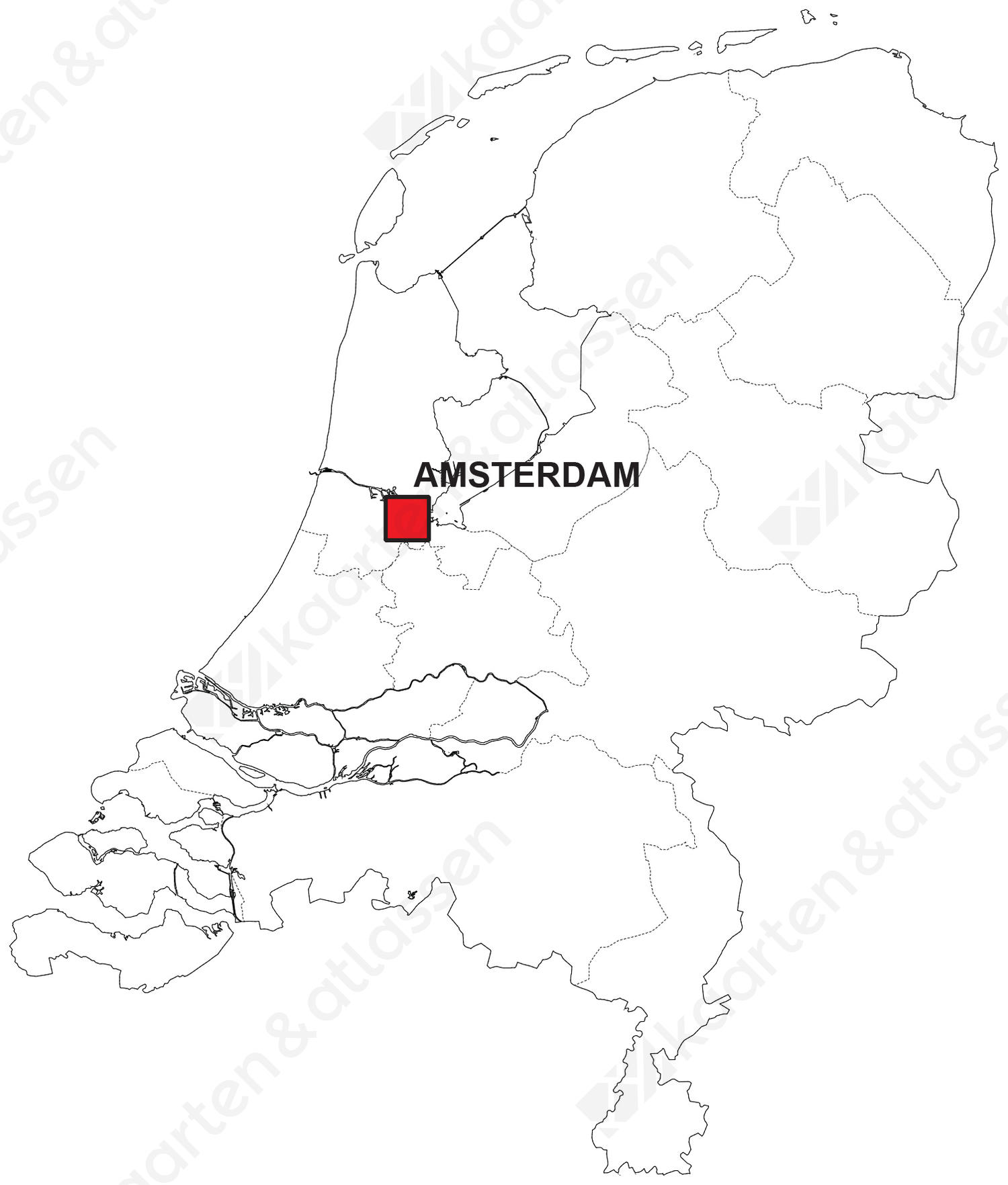 Luchtvaart mechanisch Centimeter Digitale Landkaart van Nederland (gratis) | Kaarten en Atlassen.nl