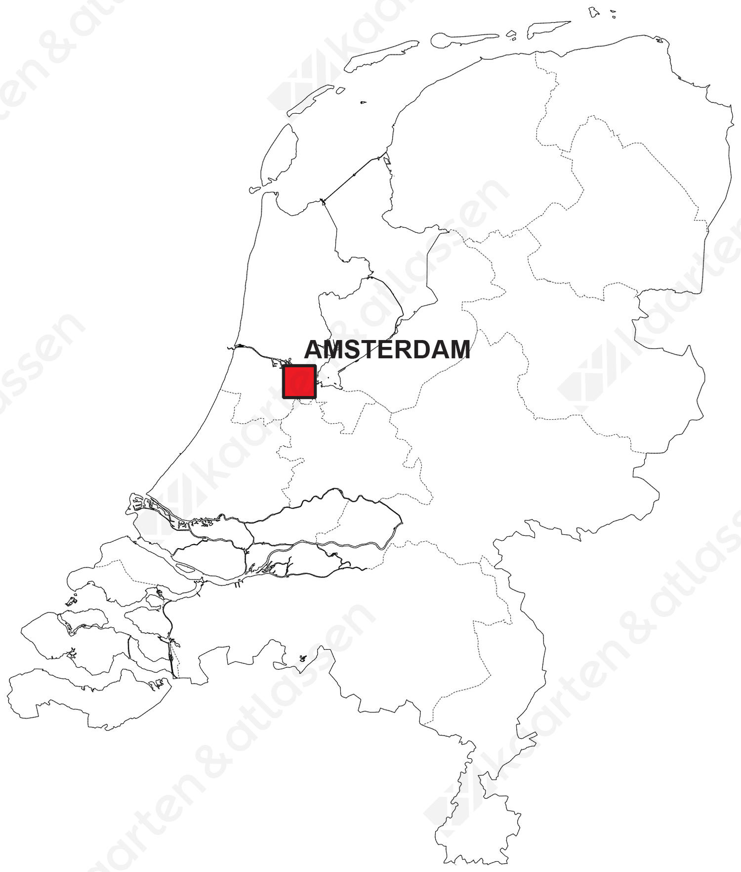 Gratis Nederland kaart Gratis Nederland kaart