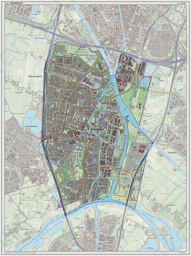 Digitale kaart Nieuwegein 