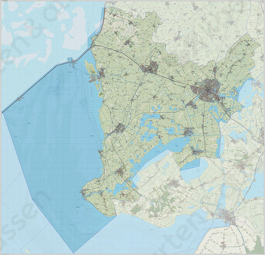 Digitale kaart Gemeente Sudwest Fryslan