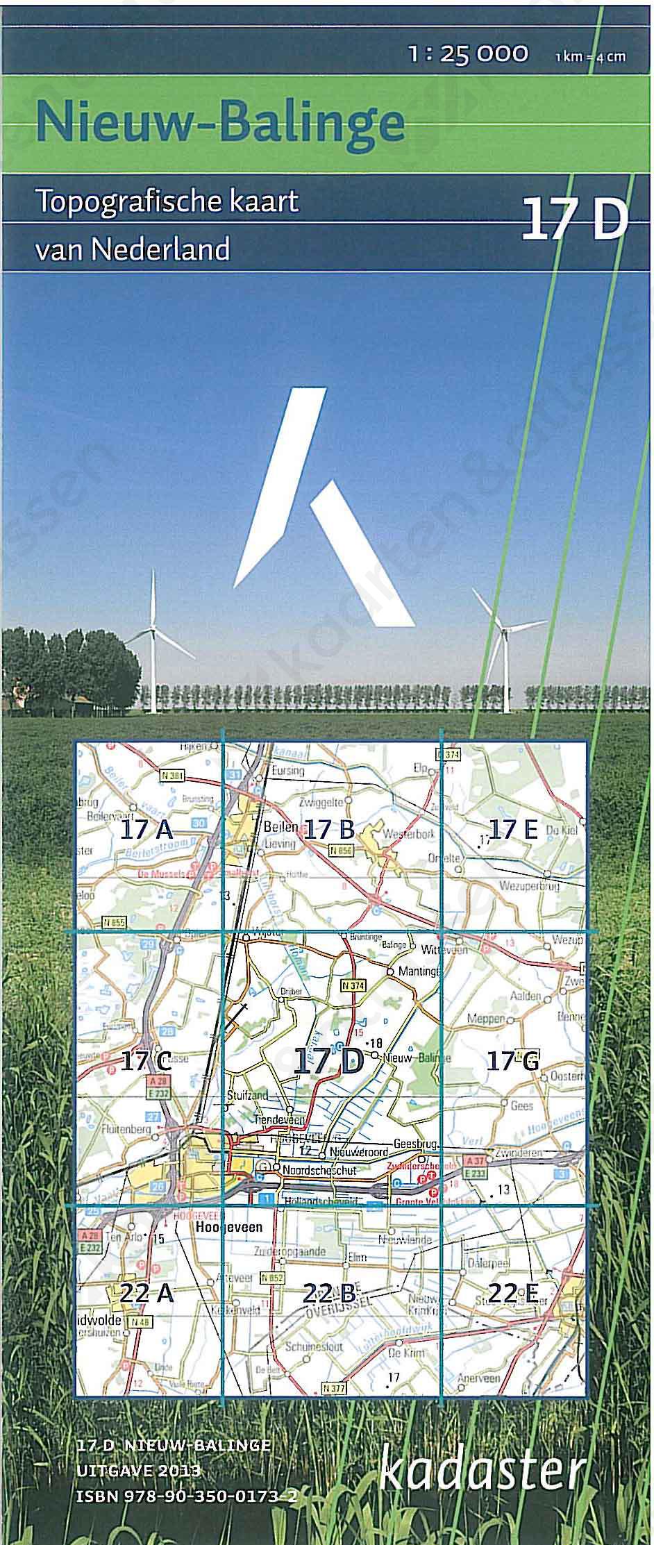 Digitale Topografische Kaart 17D Nieuw-Balinge
