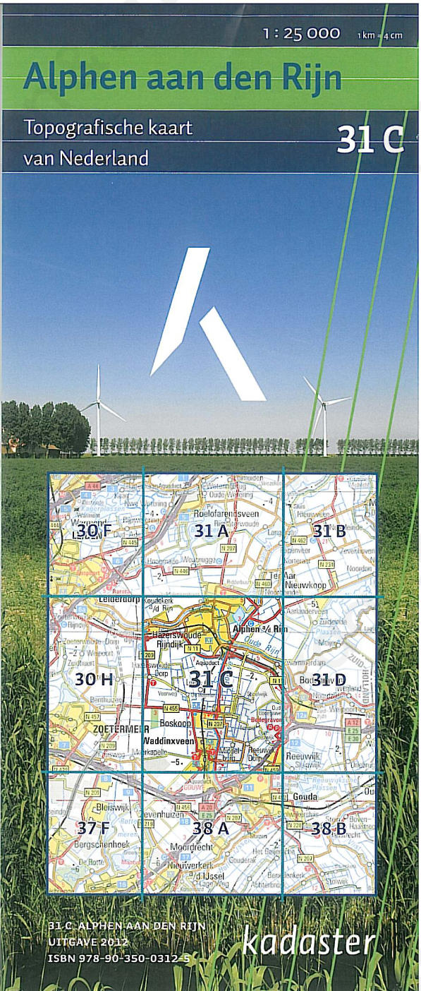 Digitale Topografische Kaart 31C Alphen aan den Rijn