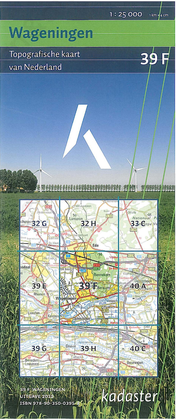 Digitale Topografische Kaart 39F Wageningen