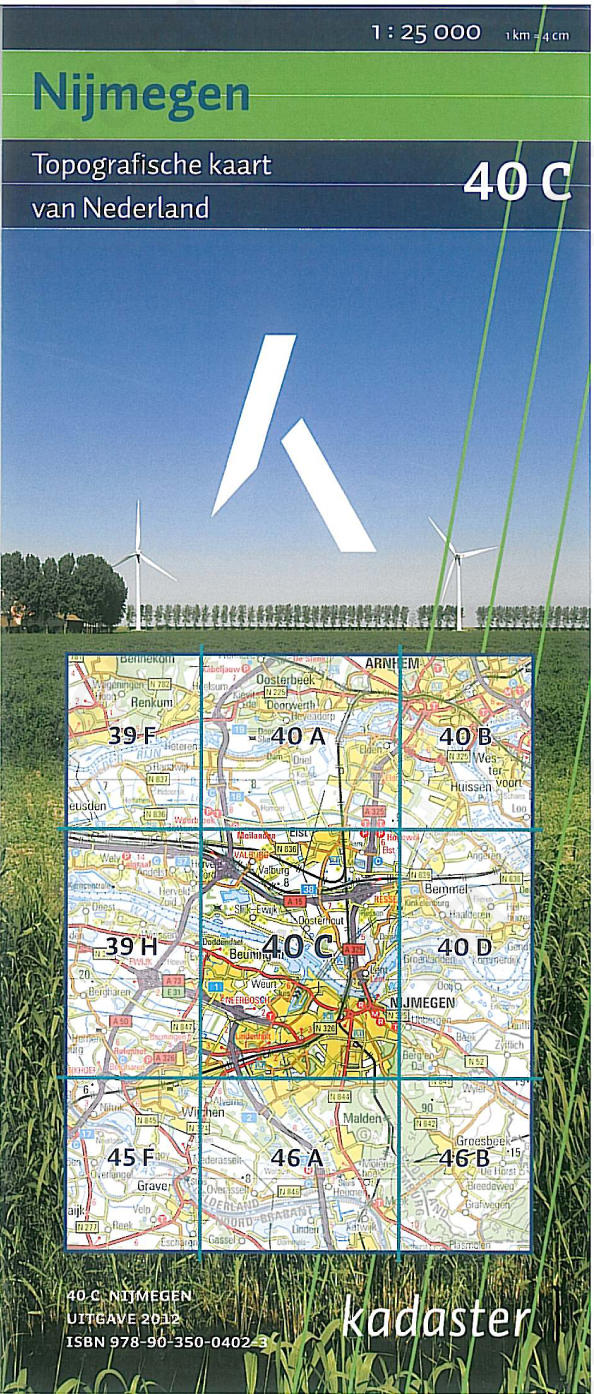 Digitale Topografische Kaart 40C Nijmegen