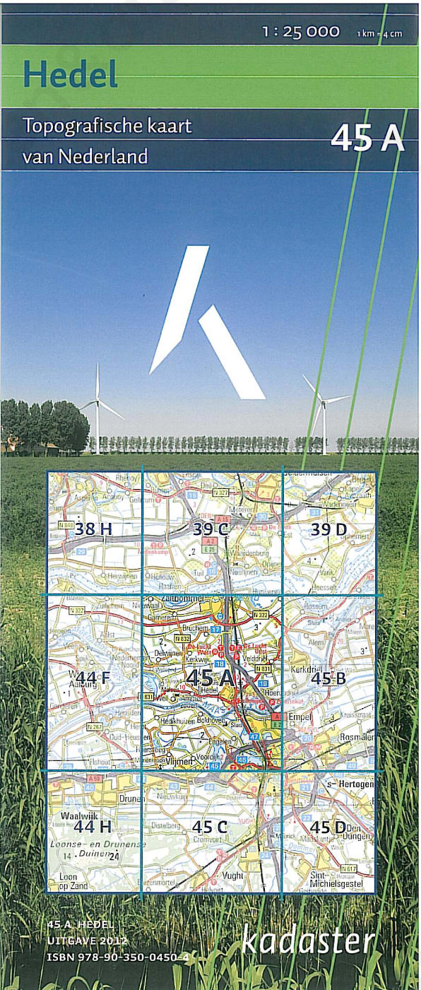 Digitale Topografische Kaart 45A Hedel