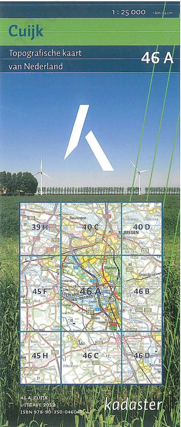 Digitale Topografische Kaart 46A Cuijk