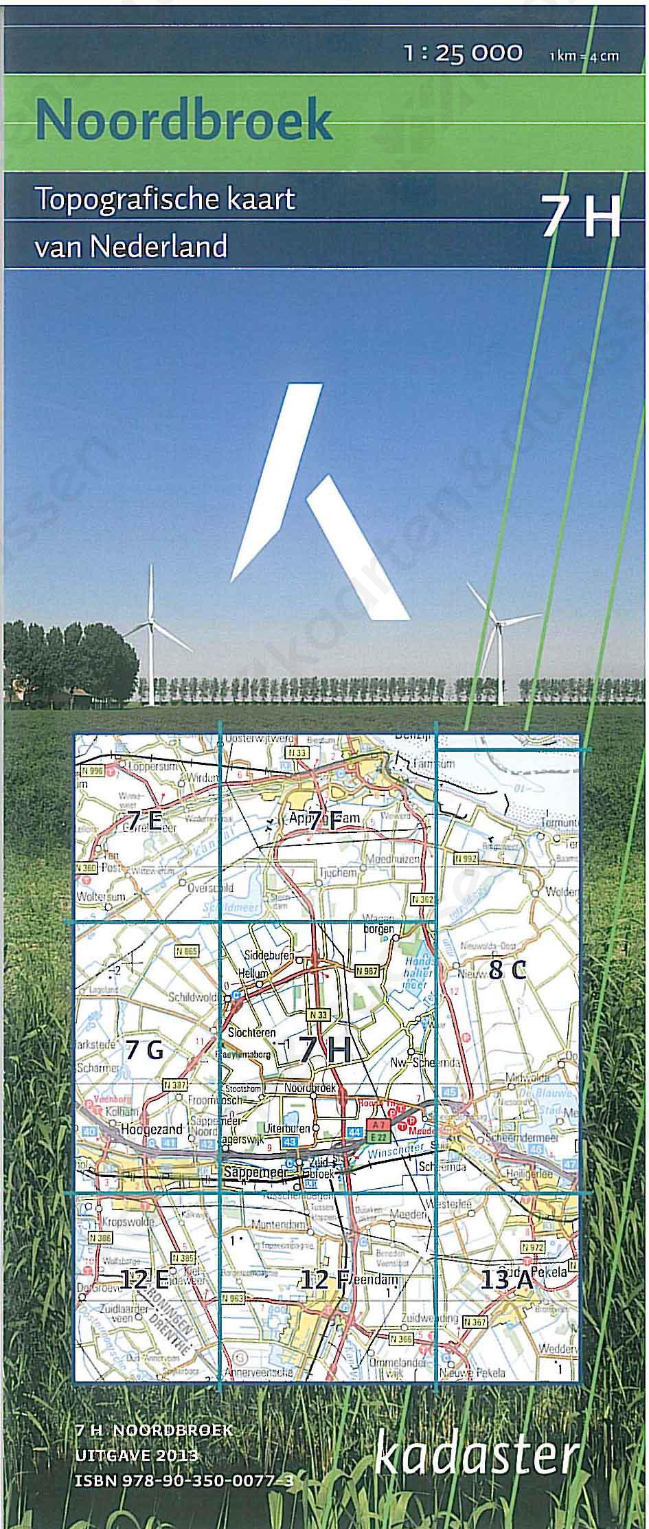 Digitale Topografische Kaart 7H Noordbroek