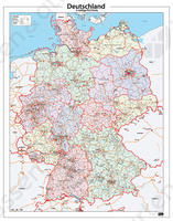 Postcodekaart Duitsland 