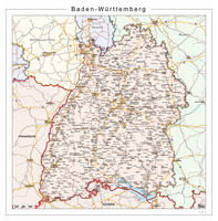 Digitale kaart Baden-Württemberg 107