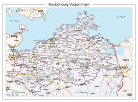 Digitale kaart Mecklenburg-Vorpommern 110