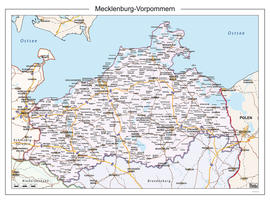 Digitale kaart Mecklenburg-Vorpommern 110