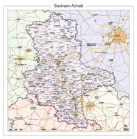 Digitale kaart Sachsen-Anhalt 112