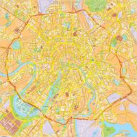 Digitale kaart Moskou / Moscow 769