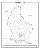 Digitale Postcodekaart Luxemburg 1320