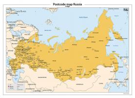 Digitale postcodekaart Rusland 3-cijferig 258