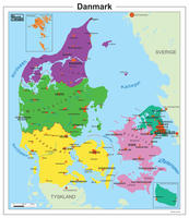 Eenvoudige kaart Denemarken