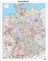 Duitsland kaart met contouren