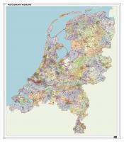 Digitale 2- en 4-cijferige Postcodekaart Nederland met Huishoudens XXL 1261