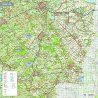 Topografische kaart Drenthe 1:100.000