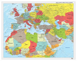 Digitale Noord-Afrika, Midden-Oosten en Europa Staatkundig 1317