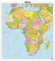 Afrika reliëf kaart