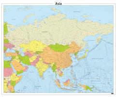 Azië staatkundige kaart