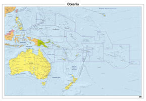 Digitale Oceanië staatkundige kaart 