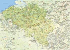Landkaart België 