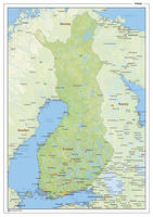 Natuurkundige landkaart Finland