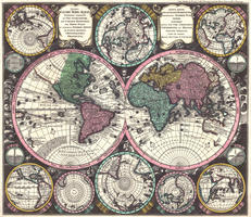 Digitale Wereldkaart Matthaeus Seutter 