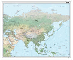 Digitale kaart Azië natuurkundig 1289