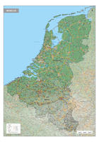 Benelux Kaart Natuurkundig