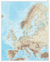 Natuurkundige Europakaart