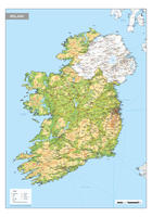 Natuurkundige kaart Ierland